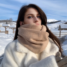 Neuer Herren-Nackenschutz für Herbst und Winter, kältebeständig, modischer, gestrickter, warmer und dicker, vielseitiger Schal für Damen