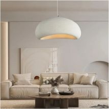 Lampa wisząca LED E27, owalna, żywiczna, o długości 30-50 cm, kompatybilna z lampami do jadalni, żyrandolami i oświetleniem sufitowym.