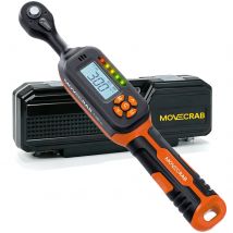 Chiave Dinamometrica Digitale MoveCrab 0.6-340N.m Regolabile, Precisione 2% con Allarme LED/Buzzer per Auto, Bici, Moto