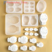 Cartoon Little Fish Snapper geröstete Kuchen mühle gebackene Silikon Reiskuchen form Seifen form Gips Aroma therapie