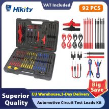 Hikity 92PCS Kit di cavi di prova per circuiti automobilistici strumenti di servizio elettrico KIT di strumenti di prova per cavi automobilistici cavi di prova per circuiti