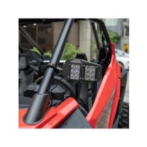 KEMIMOTO 1.75-2in UTV Rear View Side Mirrors LED with Light for Can Am Maverick X3 Compatible with Polaris RZR S 800 900 1000 XP