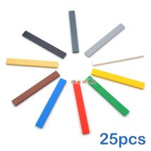 25 stücke DIY Bausteine Figur Ziegel Glatte 1x8 10 Farben Bildungs Kreative Spielzeug für Kinder Größe Kompatibel mit 4162