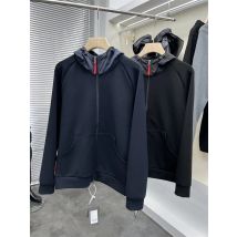Chinesische Marke Frühling Herbst High-Density Air Layer Herren einfache Business Casual Kapuzenjacke