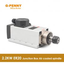G-PENNY Mandrino CNC Motore Raffreddamento ad aria 220v 2.2kw ER20 Mandrino raffreddato ad aria 400Hz 24000rpm 4 pezzi Cuscinetti a sfera in ceramica