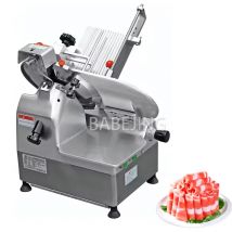 Affettatrice professionale per carne congelata commerciale per uso cucina, tagliatrice per manzo, affettatrice per carne da 12 pollici completamente automatica
