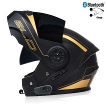 Bluetooth Uomo Donna Modulare Doppia Lente Moto Sicurezza Downhill Caschi Flip Up Motocross Racing Casco integrale Moto DOT