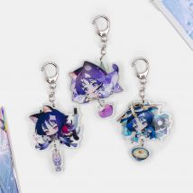 Spiel GENSHIN IMPACT Wanderer Abzeichen Schlüsselanhänger Balladeer Kunikuzushi Zubehör Halloween Cosplay Anhänger Prop Cartoon Geschenk