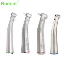 Anello rosso che aumenta il manipolo a bassa velocità Spruzzo d'acqua esterno/interno 1:5/1:1/20:1 Contraangolo con fibra ottica