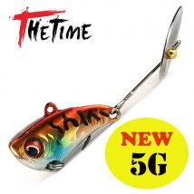 Thetime MCE27 5g Mini Metall VIB Köder mit Spinning Tail Spinner 10g 15g Sinking Crankbait Angelköder Cicada Wobbers