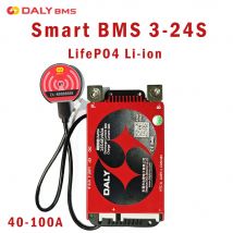 Daly Smart BMS Lifepo4 4S 12V 100A BMS 8S 24V 10S 36V 13S 16S 48V 40A 60A Li-Ion Akku BMS 3,2V 3,7V UART Bluetooth Roller