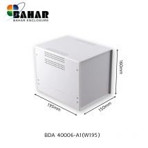 Bahar Eisen gehäuse Tischplatte Gehäuse Draht Anschluss dose Instrumenten schale Modell BDA 40006 elektronisches Gehäuse Gehäuse Eisen Metall box