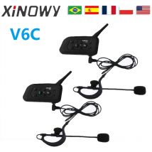 XINOWY V6C 1200M Referee Intercom Headsets 2-6 Group Bluetooth Communication between Soccer Handball Football Referees