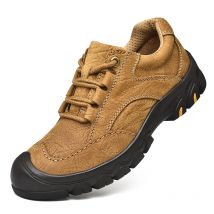 Hohe Qualität Wanderschuhe Für Männer Braun Leder Männer Outdoor Turnschuhe Schützen Kappe
