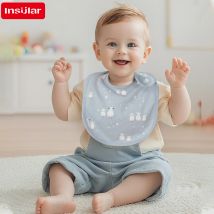 5 Pcs/set Baby Bibs U-shaped Infant Saliva Towel Easy to Wipe Kids Eating Cloth 100% Cotton Anti-spitting Skin-friendly 1-3Y