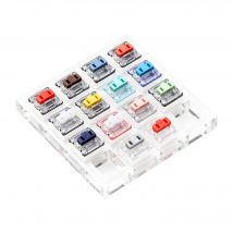 Acrylic Switch Tester 14 Kailh choc low profile switch RGB for Mechanical Keyboard Pink Jade Navy Crystal Red Pro Silver Orange