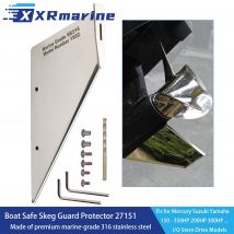 27151 Marine Skeg Safe Protector Guard für Mercury Suzuki Yamaha 150–175 PS 200 PS 350 PS Außenbordmotor schützt vor Rampe Ziehen