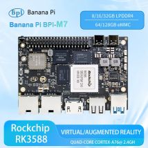 Banane pi BPI-M7 rockchip rk3588 quad a76 2,4 ghz und quad a55 1,8 ghz mali g610mc4 gpu optional 8g/16g/32g lpddr4 64g/128g emmc