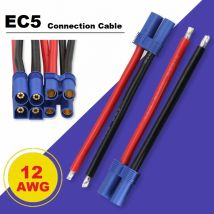Cavo EC5 12Awg 10CM Connettore cablaggio EC5 Filo di saldatura Estremità maschio Femmina Shell all'ingrosso EC5 Presa per cavo di saldatura integrata