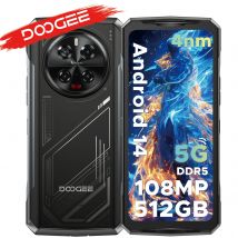 DOOGEE V40 5G Rugged Phone 12GB RAM 512GB ROM Gaming Smartphone Dimensity 7300 6.78"120Hz Display 108MP Al Camera NFC 8680mAh