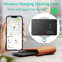 Drahtlose Lade-Tracking-Karte Mini Smart Wallet Finder Wasserdichter GPS-Locator funktioniert mit Apple Find My App Blootooth Tracker
