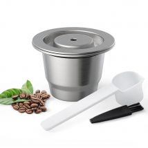 Acciaio inossidabile per capsule di caffè ricaricabili Nespresso Tamper di caffè Cialde di caffè riutilizzabili Accessori per caffè per Barista
