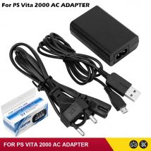 USB-Datenladekabel für PS Vita PSV 2000, PlayStation Psvita 2000 PS Vita PSV, Heim-Ladegerät, Netzteil, EU-US-Stecker