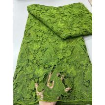 Tessuto di pizzo guipure nigeriano 2025 Paillettes di alta qualità Maglia africana Tessuto di pizzo ricamato in seta di latte Cucito da donna