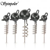 Spinpoler Korkenzieher Jigkopf mit Schraube Spirale Gummi Fisch Softbaits Screwball 7g 10g 15g 20g 25g 30g 50g Angelgerät Gewicht