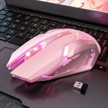 Gaming Stumm Maus Nette RGB Gamer 6 Tasten Mäuse Optische Büro Computer Maus Für Desktop Laptop Ergonomische Spiel Maus