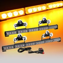 18 "bis 35.5" Bernstein gelb weiß rot blau Verkehrs berater Auto LKW Notfall blinkende Blitz warnung führte Polizeilichte13 Modi