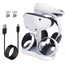 Controller Ladestation für PS5 VR2 Ladestation mit VR Headset Halter Display Stand PS VR2 Controller Ladegerät für PSVR2