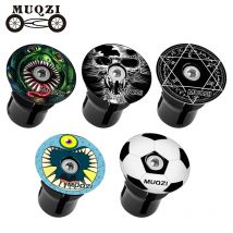 Muqzi 1 paar lenker end stopfen fahrrad lenker end kappen mtb expandierende verriegelung stangen end kappen für straßen berg bmx fahrrad