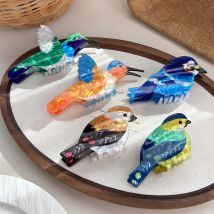 Cute Little Bird Hair Clip, Adorable and Lively, Colorful Animal Hair Accessory for The Back of The Head