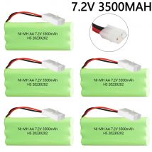 7.2V 3500mah NiMH Battery TAMIYA PLUG For Rc toys Car Boat Tanks Trains Robot Parts Ni-MH AA 7.2v Rechargeable Battery 1-5 PCS