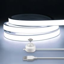 Inteligentny czujnik ruchu PIR Super jasna taśma LED COB Neonowe światło Automatyczne