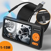 1-15 m 5'' IPS Endoskop Kamera 1080P 1920P Abnehmbares Design IP67 Industrie Endoskop Autofokus 8mm für Inspektion Rohrleitungen Kanalisation