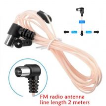 Hochempfindliche FM-Radioantenne, 75 Ohm Dipol, Innenantenne, F-Typ, Schnellanschluss, FM-Antenne, Verstärker, MD-TV-Karte, Dual-Buchse, Radio