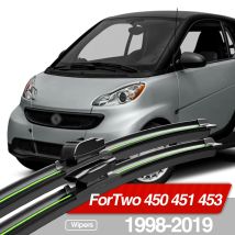 Per Smart ForTwo 450 451 453 1998-2019 Spazzole tergicristallo anteriori 2 pezzi Accessori per finestre parabrezza 2000 2004 2008 2014 2018