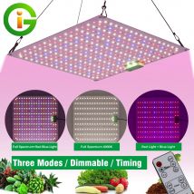 LED-Wachstumslicht, volles Spektrum, SM LM281b + Dioden-Pflanzenwachstumslampe mit 5-stufiger dimmbarer Funktion für Zimmerpflanzen, Blumensämling