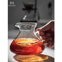 MUVNA Coffee Pour Over Kaffeemaschine/Hochtemperatur-Borosilikatglas, wiederverwendbare Filter, 350/450/500 ml Brew Coffee Utensilien