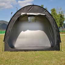 Fahrradaufbewahrungszelt, Rollerabdeckung, Motorrad-Schuppen, Motorunterstand mit Boden, wasserdicht, winddicht, Aufbewahrung im Freien, Garage