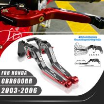 Per Honda CBR600RR 2003-2006 CBR 600RR CNC Leva Frizione Leva Freno Set Maniglia Pieghevole Regolabile Leve Accessori Moto