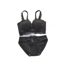 MOYISU Push-up-BH-Set mit Vorderverschluss – viktorianisches Spitzen-Bralette, Anti-Durchhängen, kabelloser Komfort für Frauen auf der Schule