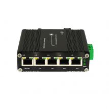 Mini Industrial 5 Ports Gigabit Ethernet Switch 10/100/1000Mbps RJ45 Din Network Switch IP40 Aluminum -40°F to 176°F