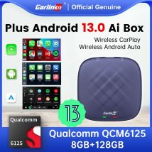 Carlinkit-Dispositivo de Tv inteligente con Android 13 Plus, dispositivo inalámbrico con CarPlay, 4GLTE, GPS, para Netflix, YouTube, QCM665