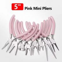 1pc Mini-Zange diagonal runde gebogene Nadel Nase hand gefertigte Perlen isolierte Schneid zange für Schmuck herstellung Werkzeuge Zubehör