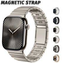Stahlband für Apple Watch Ultra 2/1 Armband 49/45/44/42/46 mm Slide Remove Magnetschnalle Armband für Iwatch Serie 10 9 8 7 6 5