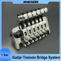 1Set Electric Guitar Tremolo Bridge Systems Double Locking Edge with Whammy Bar Black Gold Chrome Color