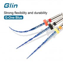Glin 6 Stück Dental Reciprocating Endo Blue Heat Files NITI Files Dental Rotary Only One Files Endodontische Zahnmedizin